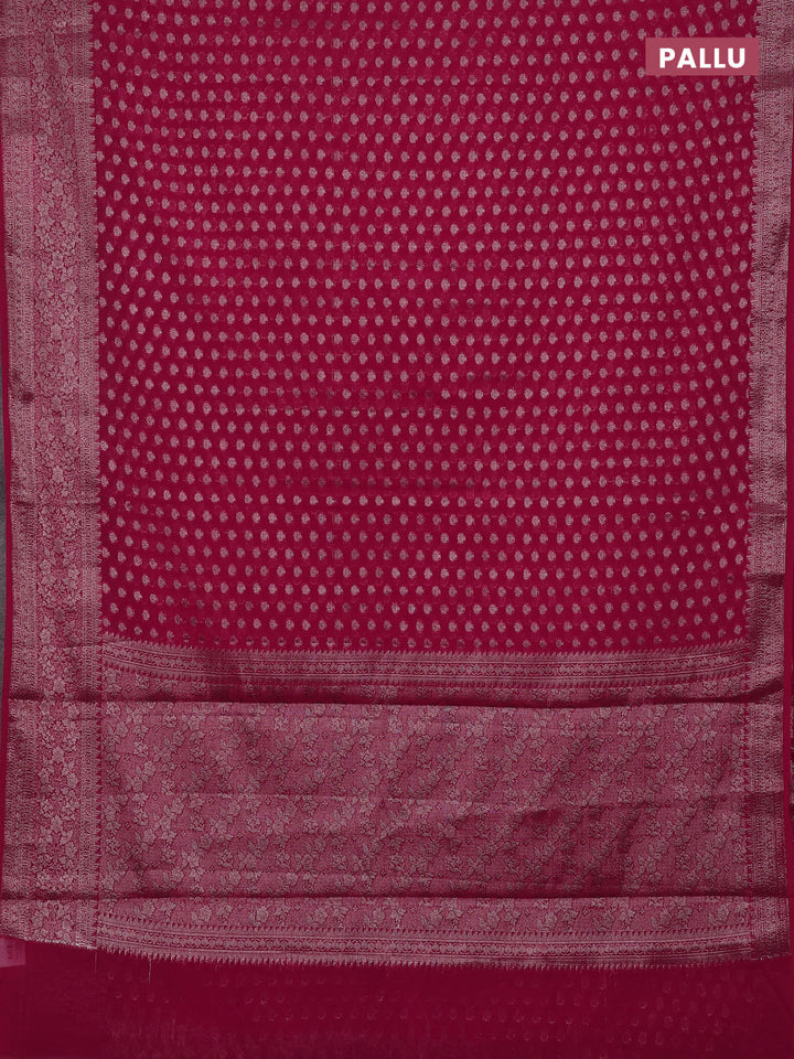 Pink Semi Chiniya Silk Saree