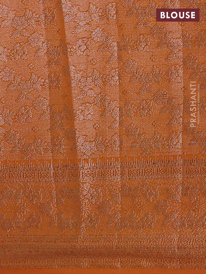 Mango Yellow Semi Chiniya Silk Saree