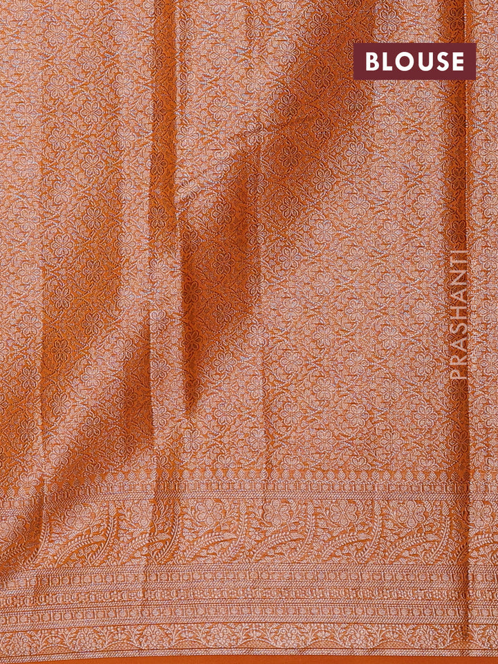 Mustard Semi Chiniya Silk Saree