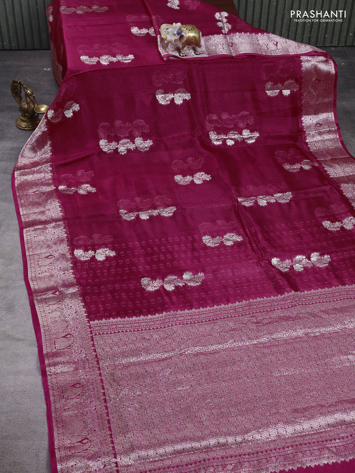 Pink Banarasi Kota Silk Saree