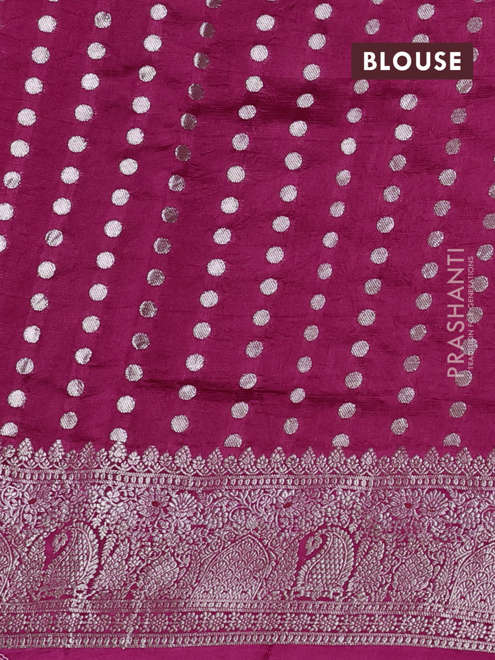 Pink Banarasi Kota Silk Saree