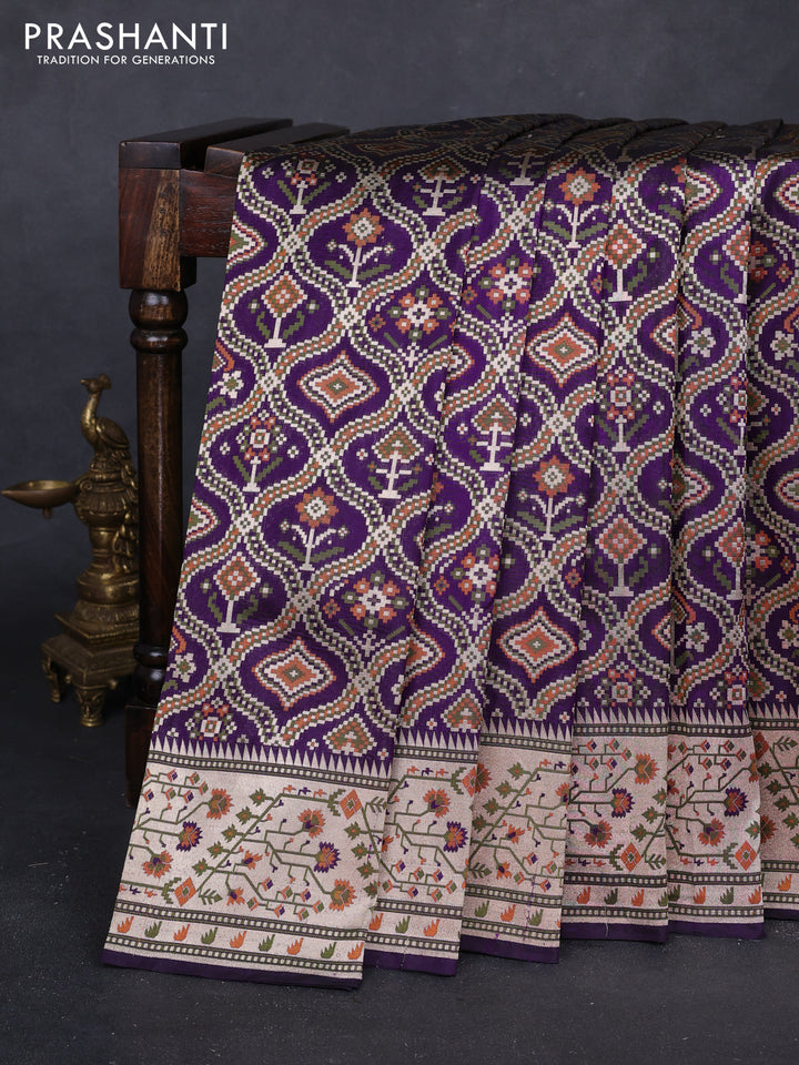 Jamun Banarasi Uppada Silk Saree - Brocade