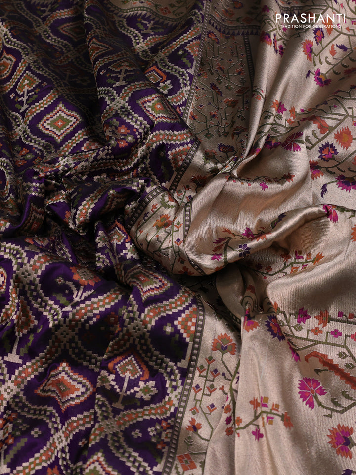 Jamun Banarasi Uppada Silk Saree - Brocade