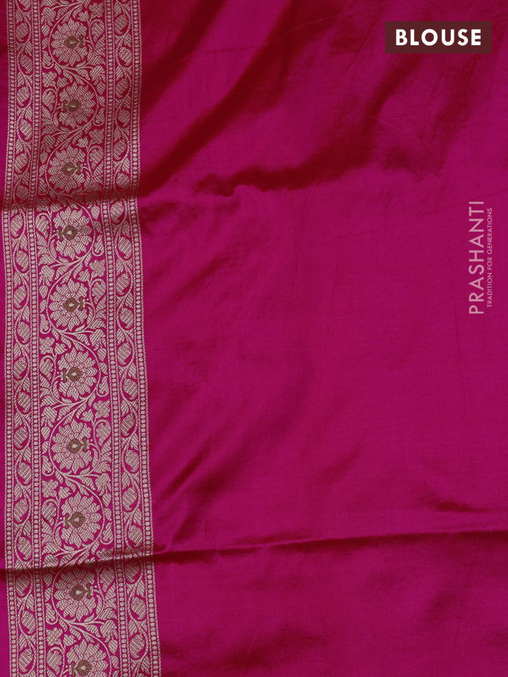 Pink Banarasi Uppada Silk Saree - Brocade