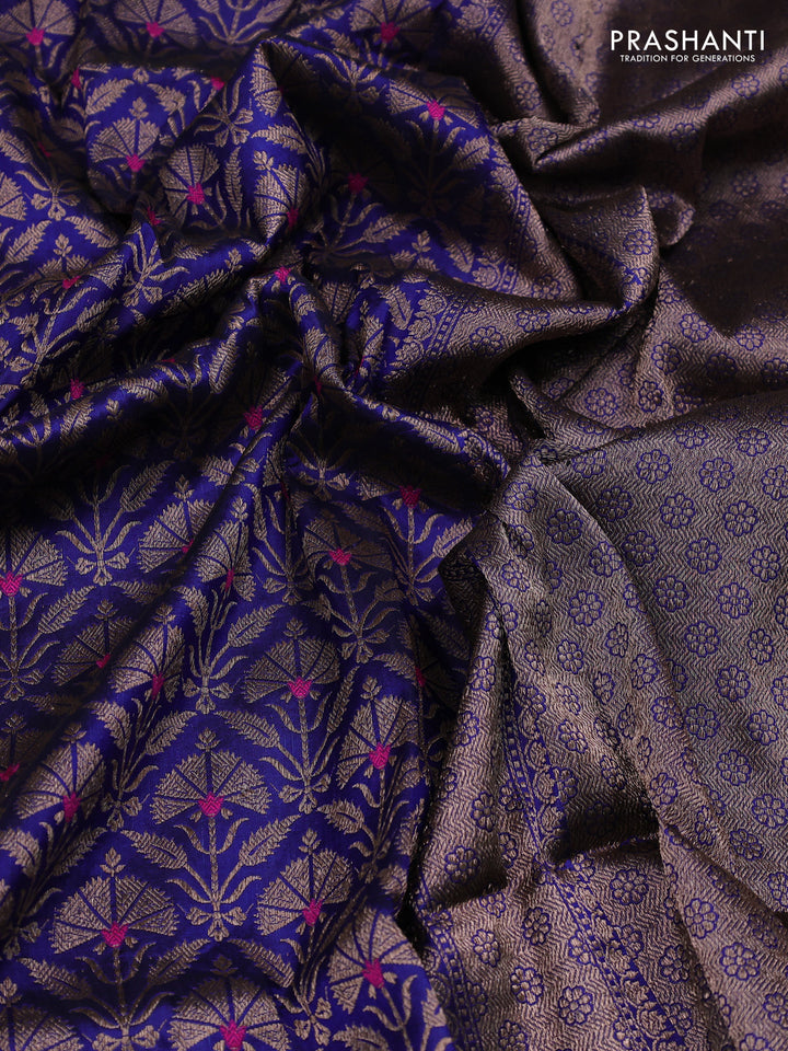 Blue Banarasi Uppada Silk Saree - Brocade