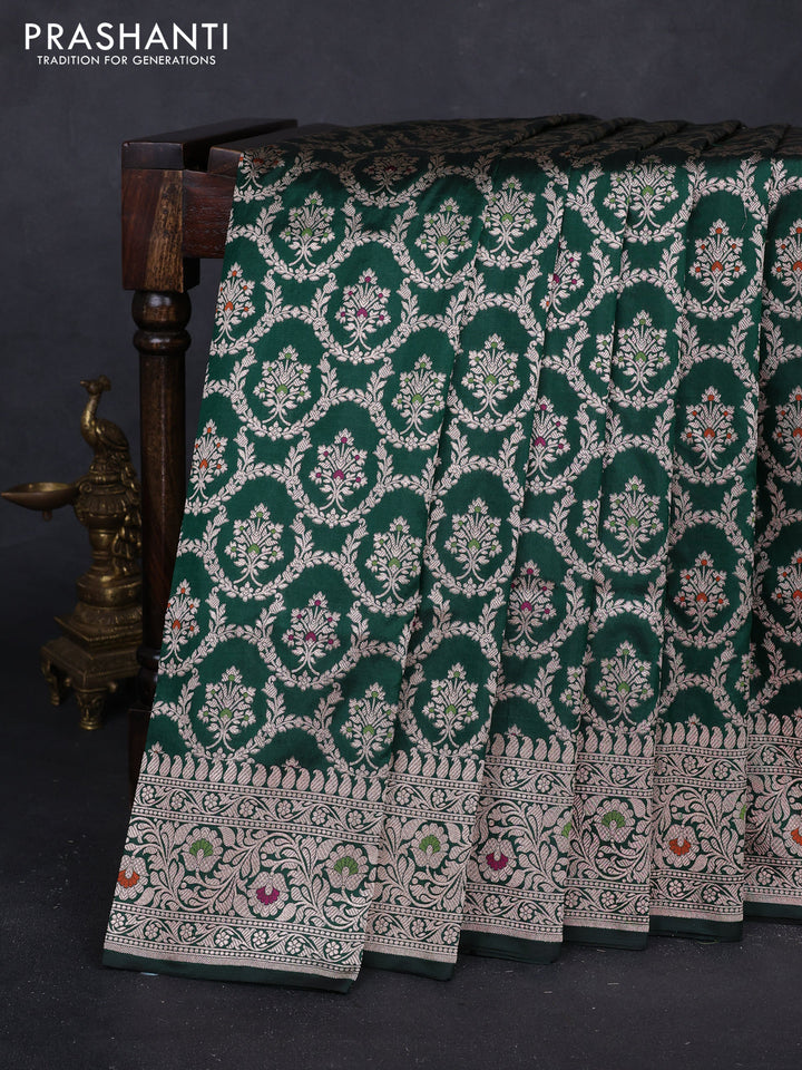 Green Banarasi Uppada Silk Saree - Brocade