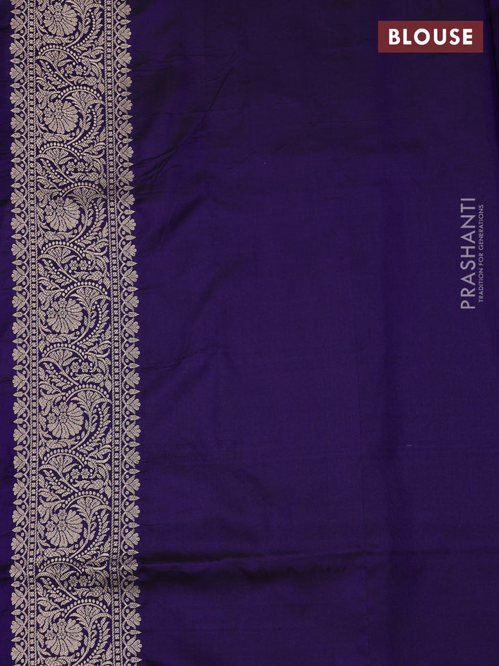 Blue Banarasi Uppada Silk Saree - Brocade