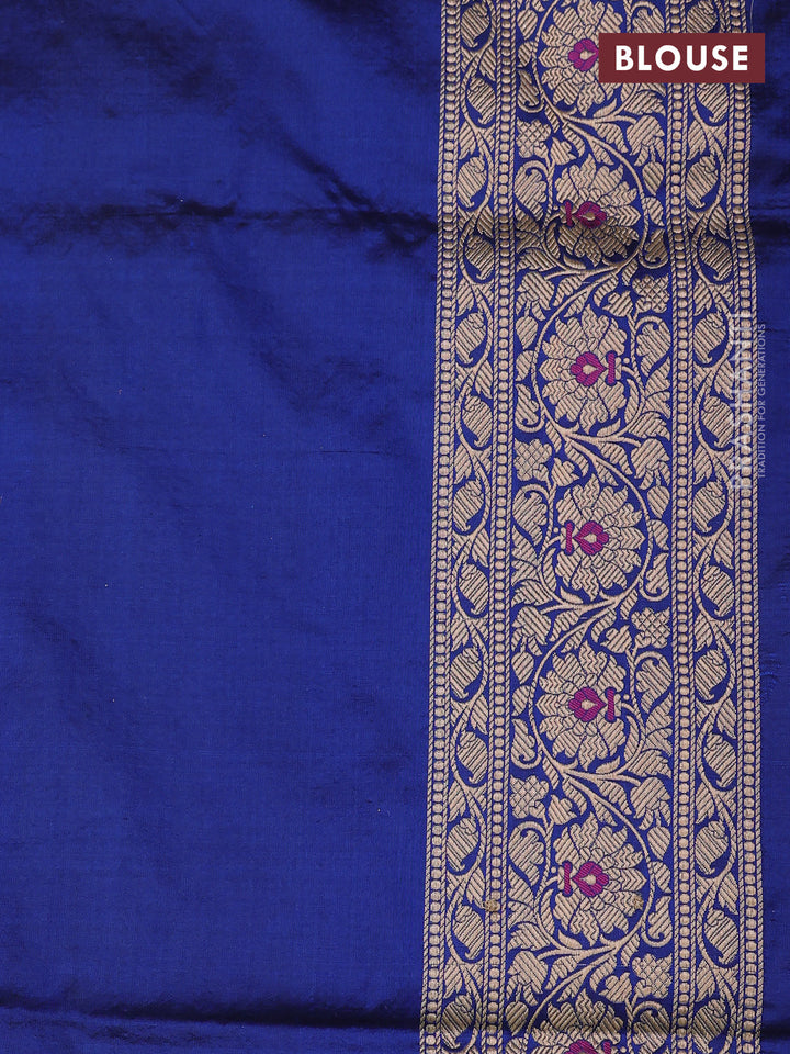 Blue Banarasi Uppada Silk Saree - Brocade