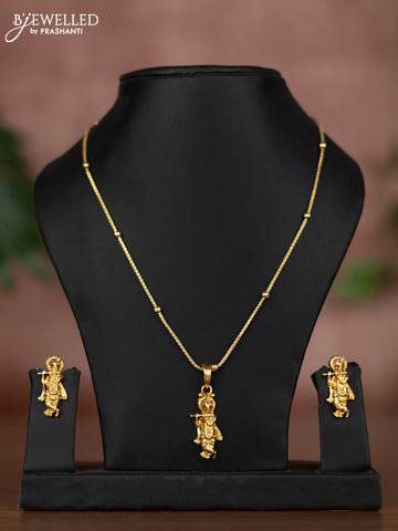 Antique chain with krishna pendant