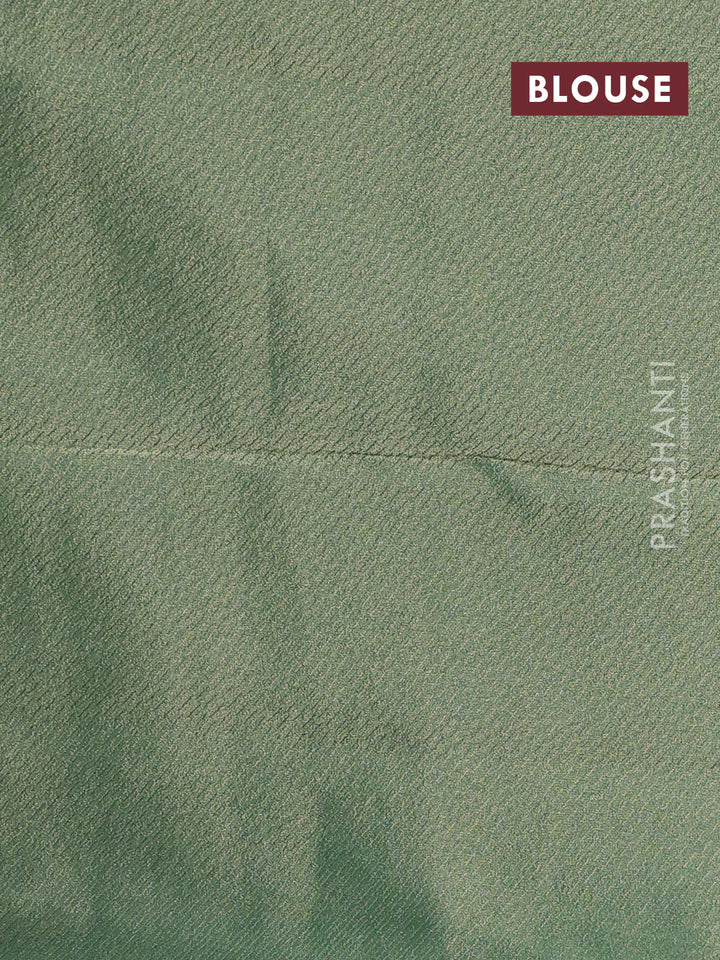 Organza Saree teal green with allover sequin embroidery work