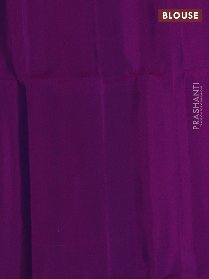 Pure soft silk saree cs blue and pink with zari woven buttas and zari woven border