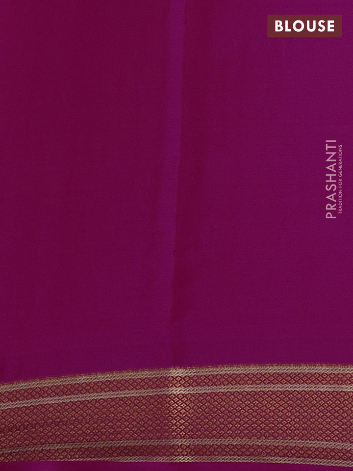 Pure mysore silk saree pink with allover zari woven muniya buttas and zari woven border