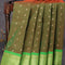 Semi paithani silk saree dual shade of greenish rust and light green with allover pailsey zari woven buttas and zari woven border - {{ collection.title }} by Prashanti Sarees