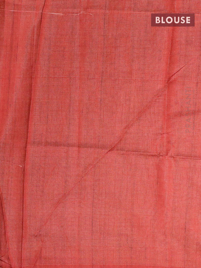 Chappa saree grey shade and red shade with allover zari weave & pichwai prints and simple border - {{ collection.title }} by Prashanti Sarees