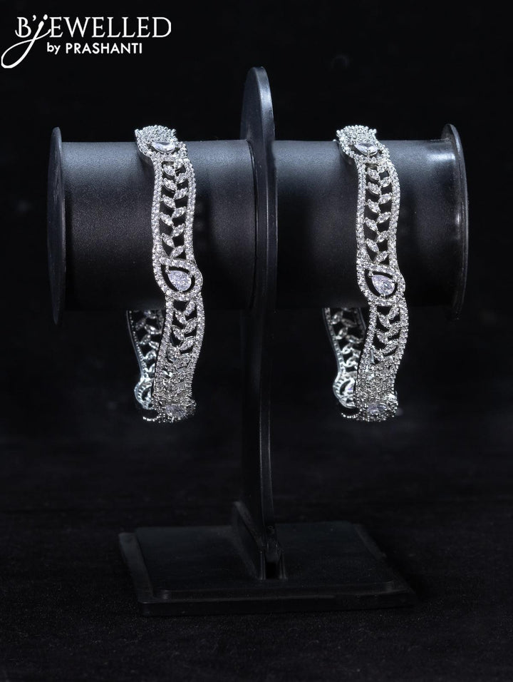 Zircon bangle with cz stones - {{ collection.title }} by Prashanti Sarees