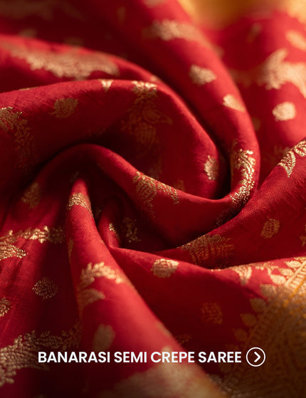 Collection image for: Banarasi Semi Crepe Sarees