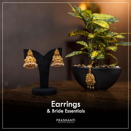 Earrings & Bride Essentials - B'jewelled - Prashanti Sarees