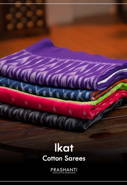 Ikat Cotton Sarees - Prashanti Sarees