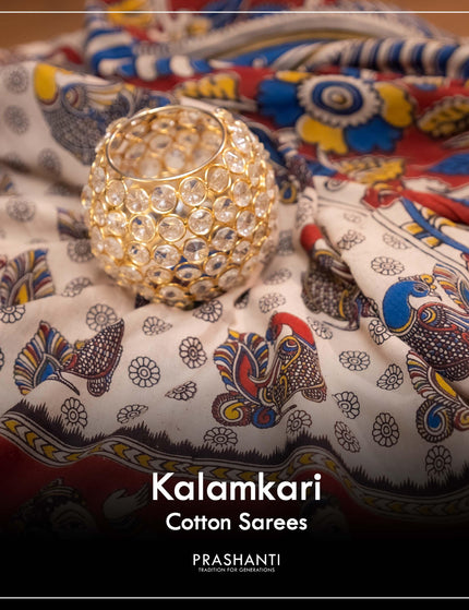 Kalamkari Cotton Sarees - Prashanti Sarees