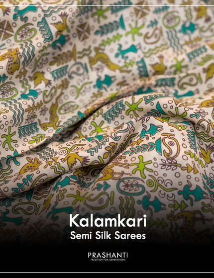 Kalamkari Semi Silk - Prashanti Sarees