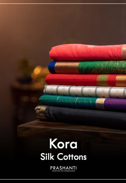 Kora Silk Cotton Sarees - Prashanti Sarees