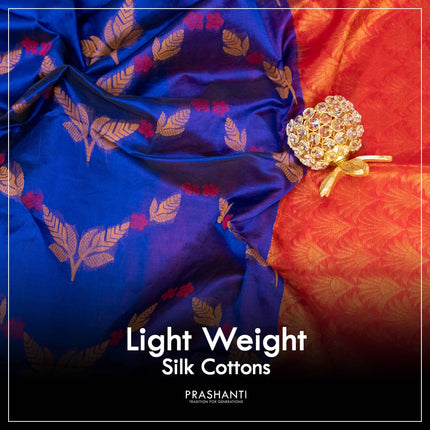 Light Weight Silk Cotton Sarees - Prashanti Sarees