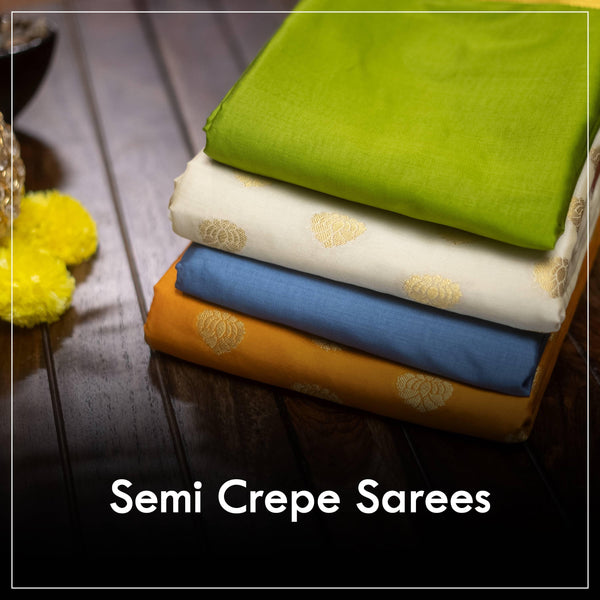 Semi Crepe Sarees