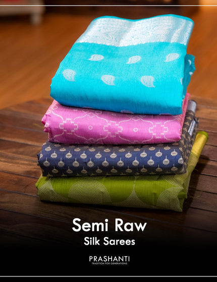 Semi Raw Silk Sarees - Prashanti Sarees
