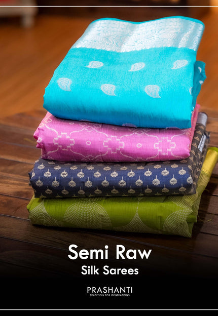 Semi Raw Silk Sarees - Prashanti Sarees