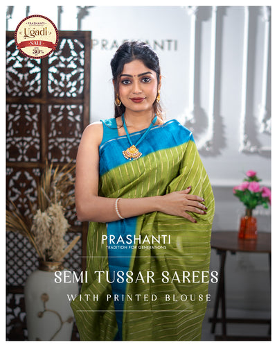 Semi Tussar Weaving Designs