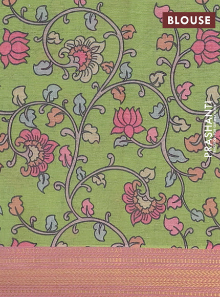 Spun cotton saree maroon shade with allover bandhani prints and zari woven border