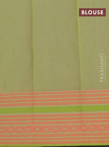 Khadi cotton saree grey shade and green shade with allover prints and woven border