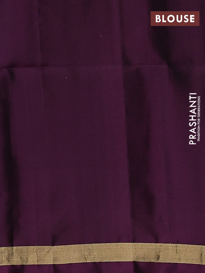 Ikat soft silk saree fluorescent green and wine shade with allover ikat weaves and long zari woven border