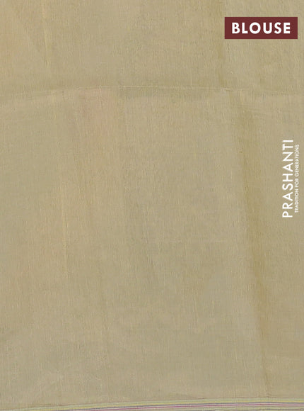 Pure organza silk saree pale yellow with silver & gold zari woven peacock buttas and jamdhani design pallu