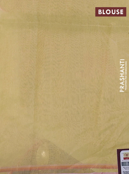 Pure organza silk saree yellow and with allover sequin work & jamdhani buttas and jamdhani design pallu