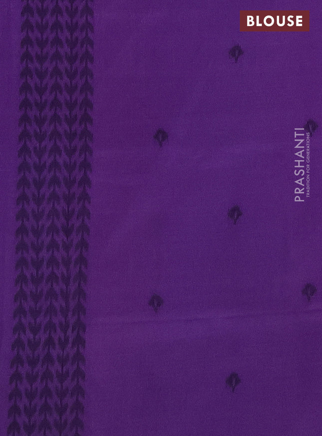 Sambalpuri semi silk saree pastel pink and purple with allover leheriya ikat weaves and patola printed border