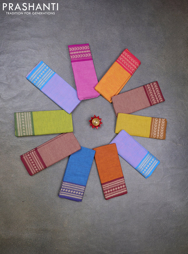 Chettinad cotton blouse bit multi colour and pack of 10