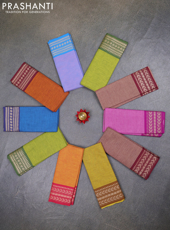 Chettinad cotton blouse bit multi colour and pack of 10
