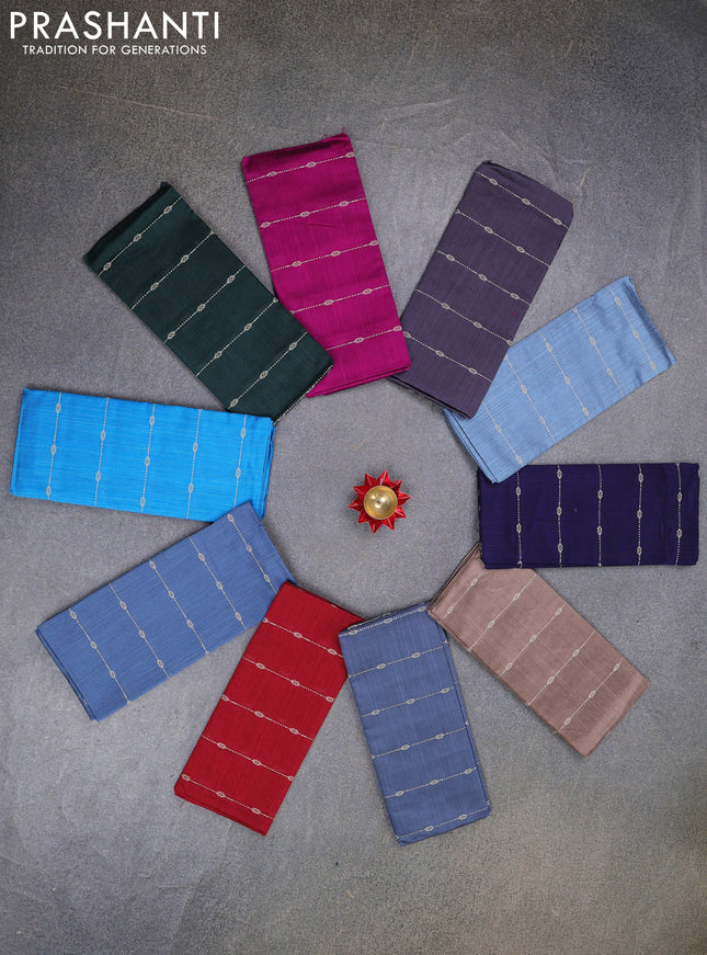 Raw silk blouse bit multi colour and pack of 10