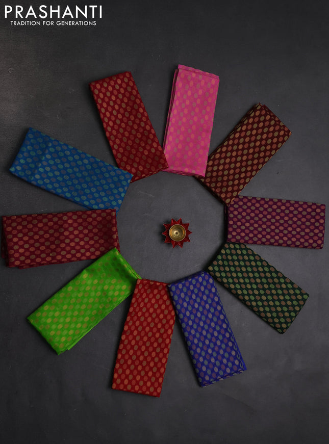Brocade blouse bit multi colour and pack of 10