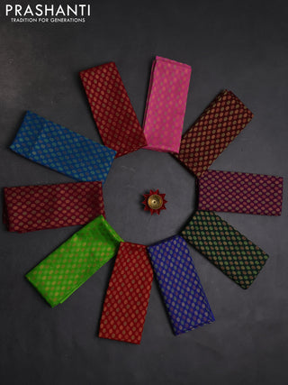 Brocade blouse bit multi colour and pack of 10
