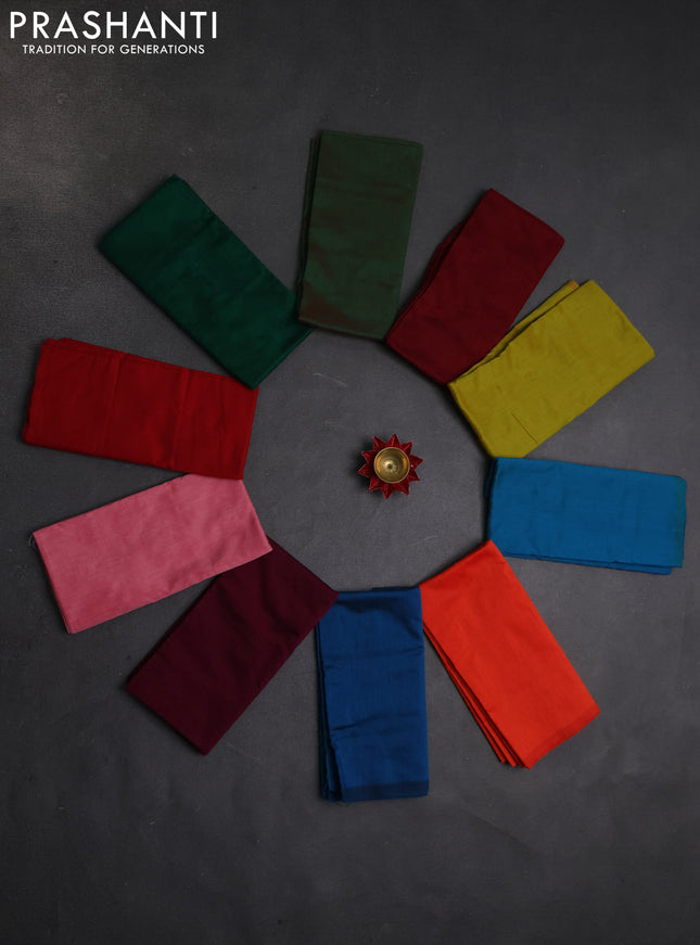 Spun cotton blouse bit multi colour and pack of 10