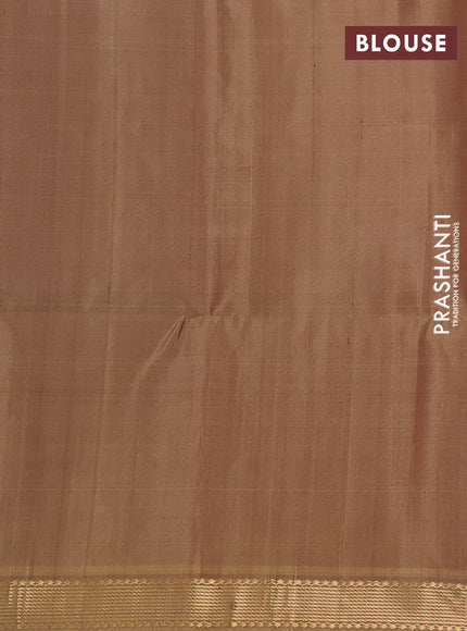 Pure soft silk saree maroon and beige with zari woven buttas and zari woven border