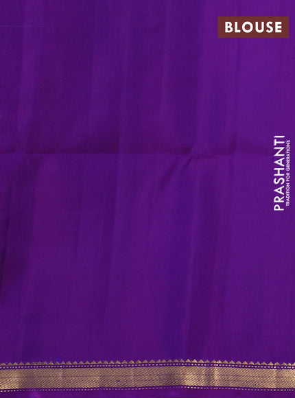 Pure soft silk saree lavender and purple with zari woven buttas and zari woven border