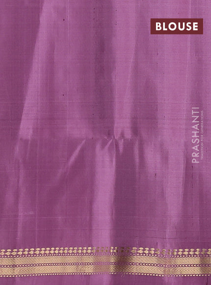 Pure soft silk saree deep maroon and mauve pink with allover zari weaves & buttas and zari woven simple border
