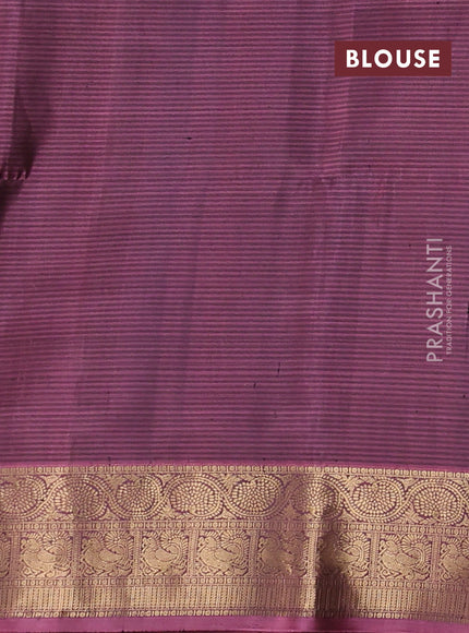 Pure soft silk saree black and mauve pink with allover zari woven buttas and zari woven border