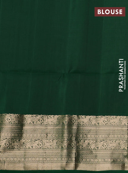 Pure soft silk saree purple and green with zari woven buttas and zari woven border