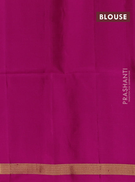 Ikat soft silk saree dark mustard and pink with allover ikat weaves and long ikat zari woven border