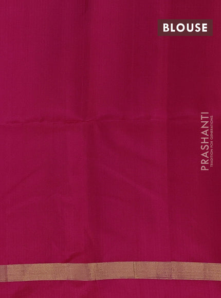 Ikat soft silk saree green and pink with allover ikat weaves and zari woven border