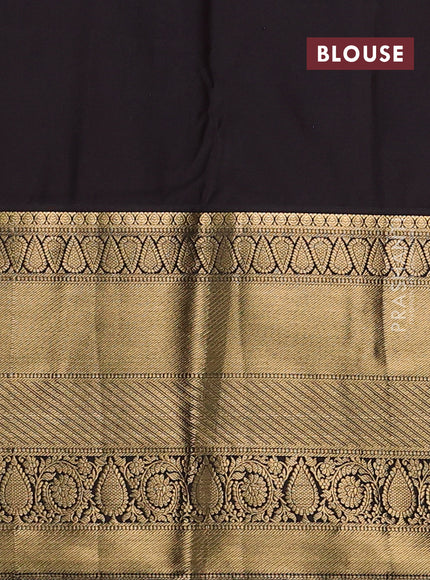 Bangalori silk saree mustard yellow and deep wine with zari woven buttas and long zari woven border